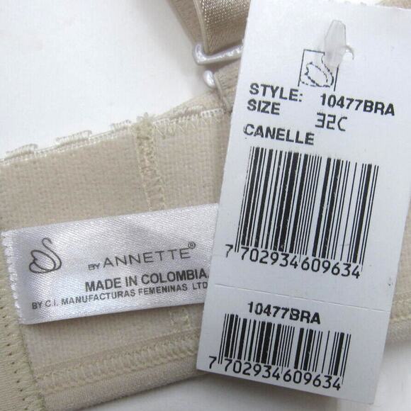 Annette Longline Multiway Bra Size 32C New Womens Nude Beige Strapless Underwire - Picture 7 of 10